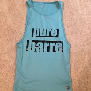 Splits 59 x Pure Barre size small blue tank top